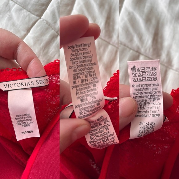 Victoria’s Secret Red Corset Lace Bustier Top 34C - Picture 7 of 8